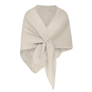 Omslagdoek bolletjes patroon Off-white