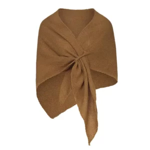 Omslagdoek effen print Camel