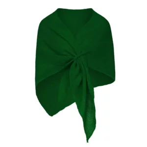 Omslagdoek effen print Groen