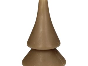 Candle Xmas Tree Wax Beige