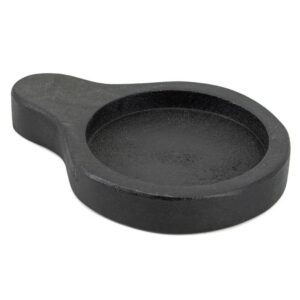 Schaaltje Rond Hout Zwart