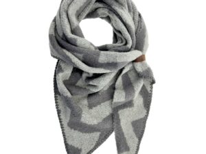shawl nina zigzag grijs