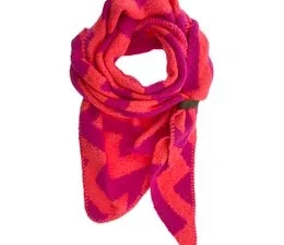 shawl nina zigzag fuschia