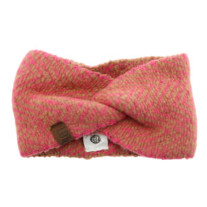 Camel/ neon pink