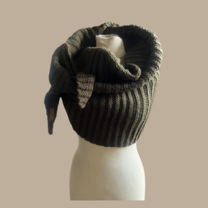 stoere shawl mos groen
