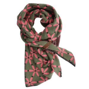 shawl Jasmijn olijf