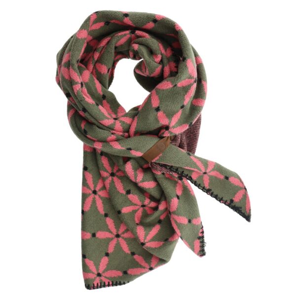 shawl Jasmijn olijf