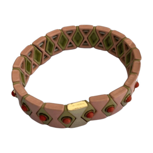 Armband Lot en Lien - licht roze/goud