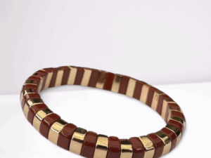 Armband Lot en Lien - bruin/goud