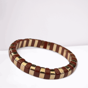 Armband Lot en Lien - bruin/goud
