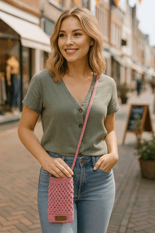 Tele Tasje -Roze - Afbeelding 3