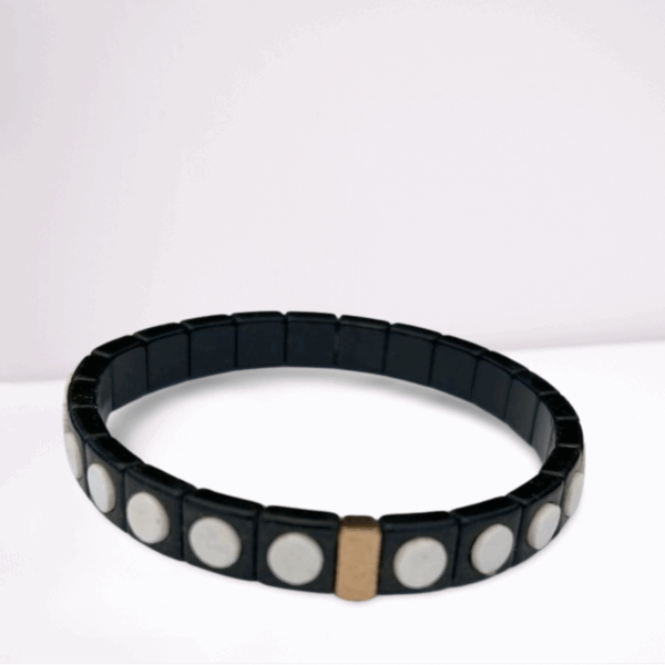Armband Lot en Lien - zwart wit