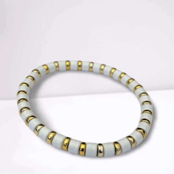 armband wit/goud