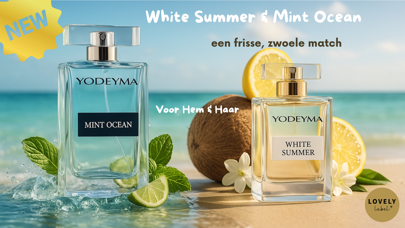 White Summer & Mint Ocean — een frisse, zwoele match voor hem & haar.