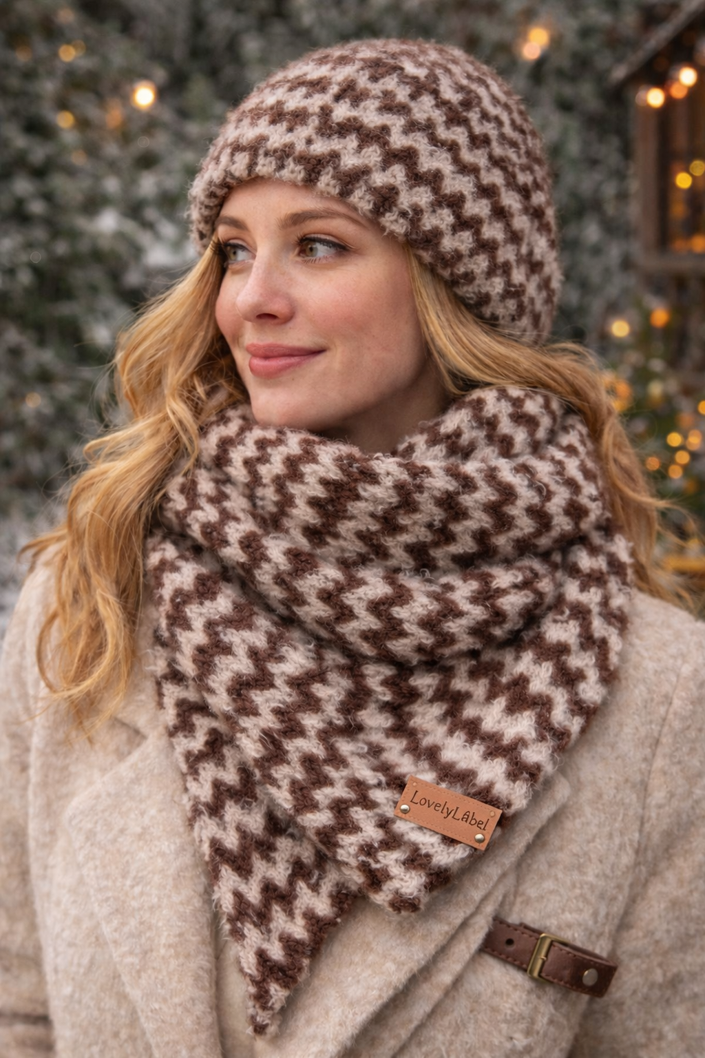 HUGG ME bruin/off white