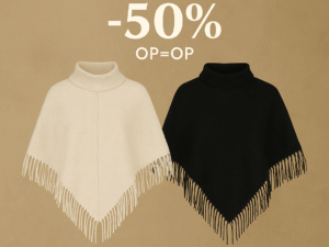 Poncho Mila – Off White – Black Friday Sale -50%