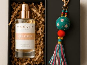 🎁 Cadeauset Luxe Mini – Silk Elixer Parfum + sleutelhanger