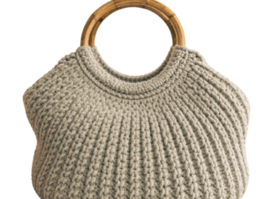 Gehaakte boho tas beige