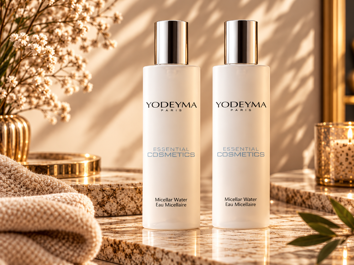 Yodeyma Essential Cosmetics Micellar Water voordeelset met twee flessen
