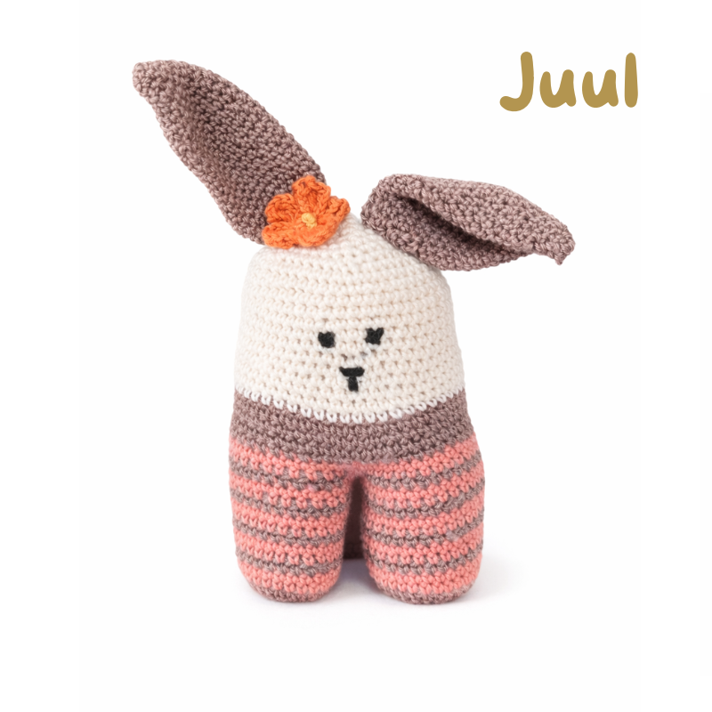 handgemaakte babyknuffel Juul