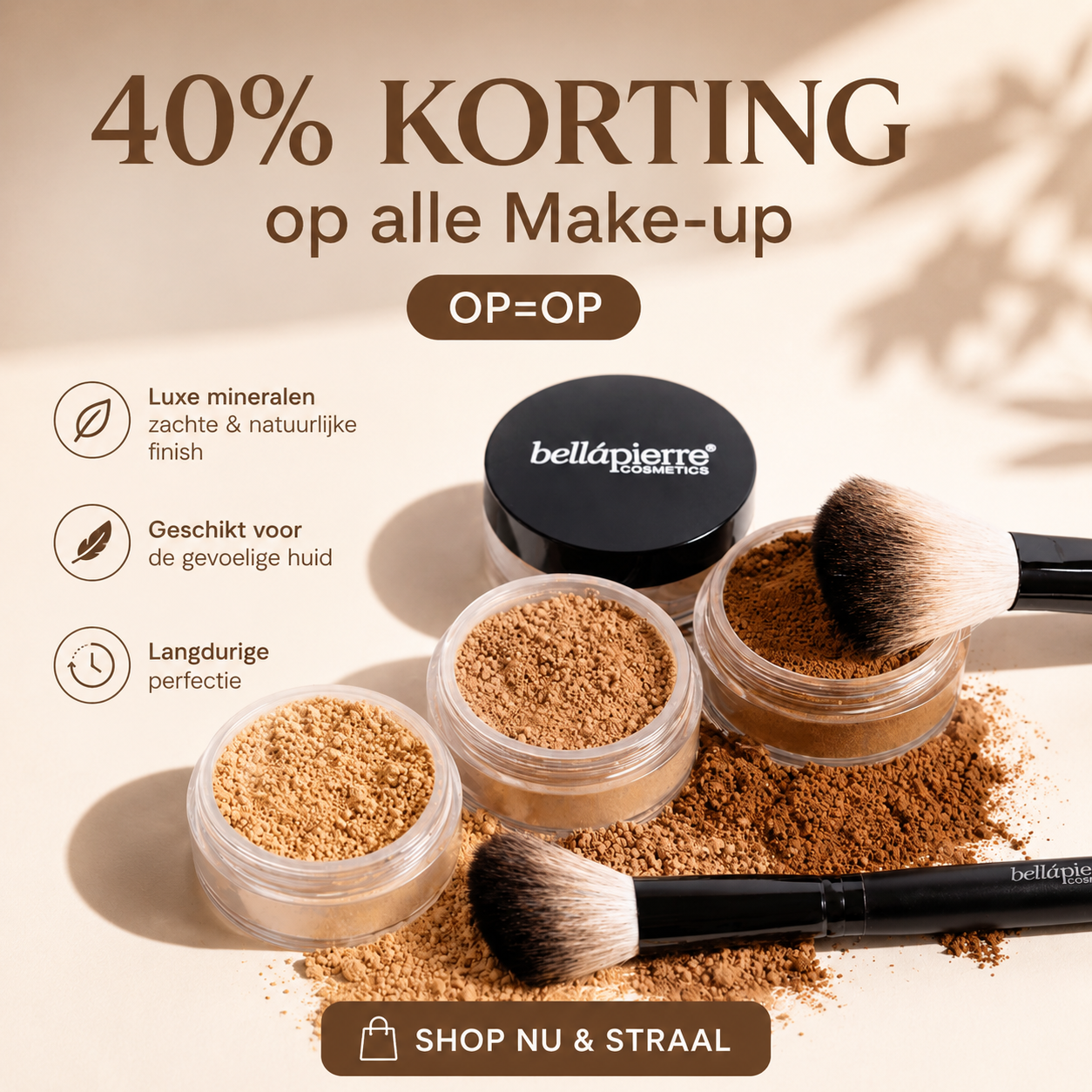 Bellapierre Make-Up 40% korting
