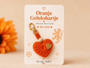 Oranje gelukshartje