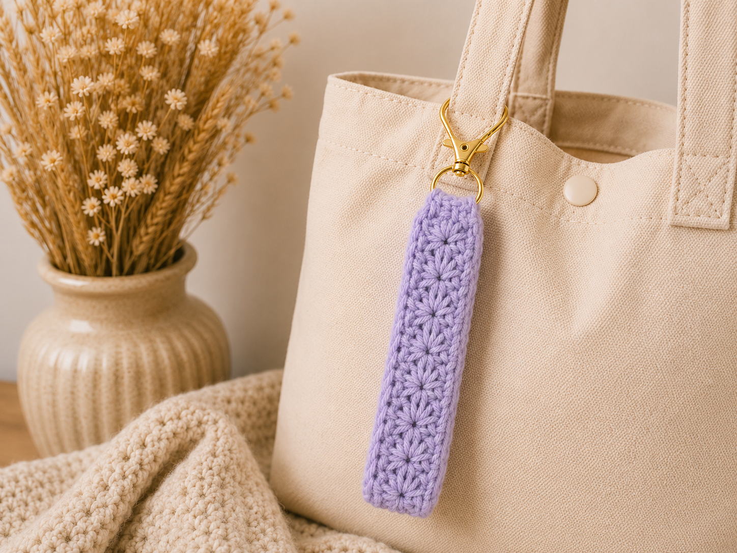 Bloom Tashanger / Sleutelhanger – Lila Bloom
