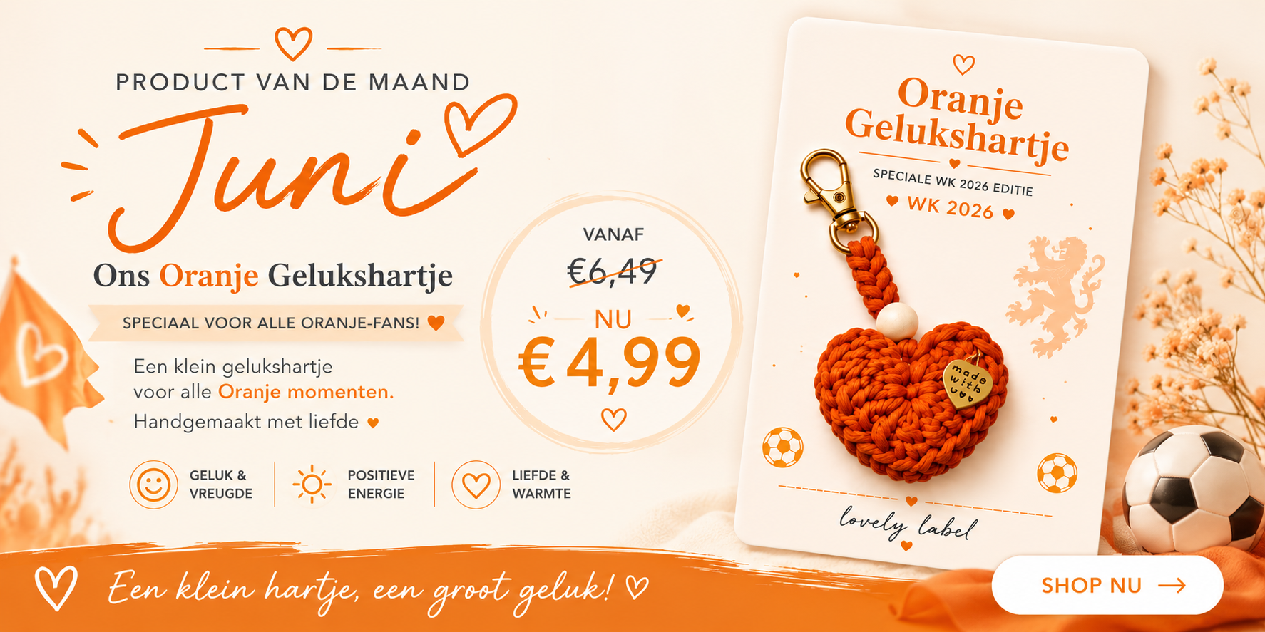 banner product van de maand Juni