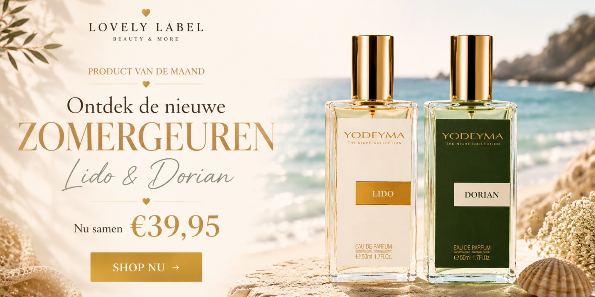 Lido en Dorian zomergeuren van Yodeyma als Product van de Maand bij Lovely Label
